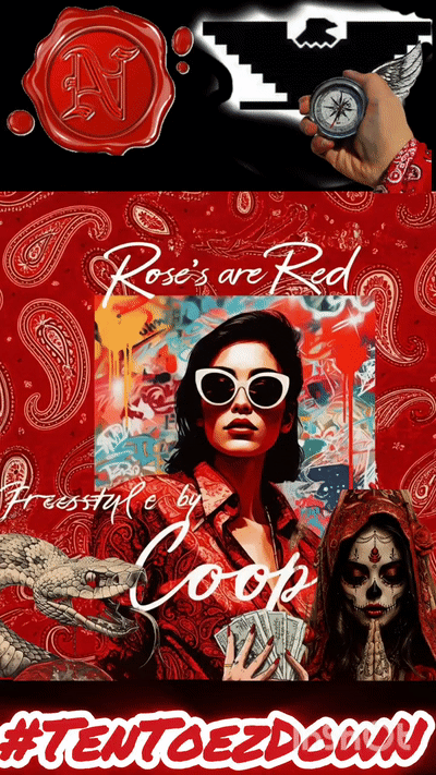 Rose's Are Red Freestyle By Coop #TenToezDowN #freestyle #rap #2024