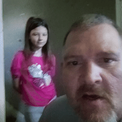 with the kids today 