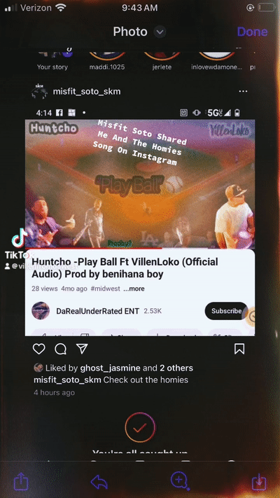 Misfit Soto Shared Me & The Homies Song On Instagram 