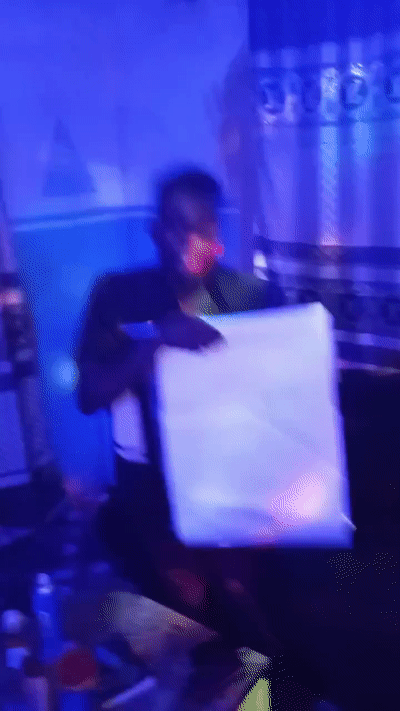 congratulations to me fan of my on Facebook and Twitter and Instagram just gifted me a big frame 