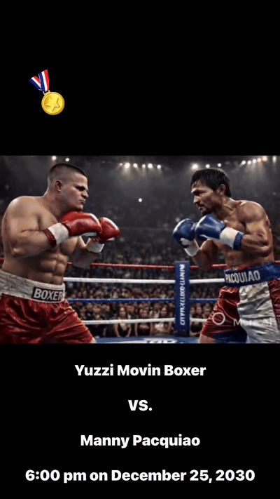 🥇Yuzzi Movin Boxer VS. Manny Pacquiao 🥊 Championship Matchup 🏆