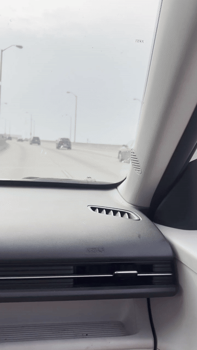 on the highway