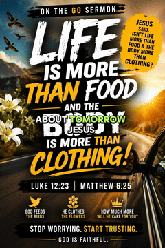 Life is More Than Food
