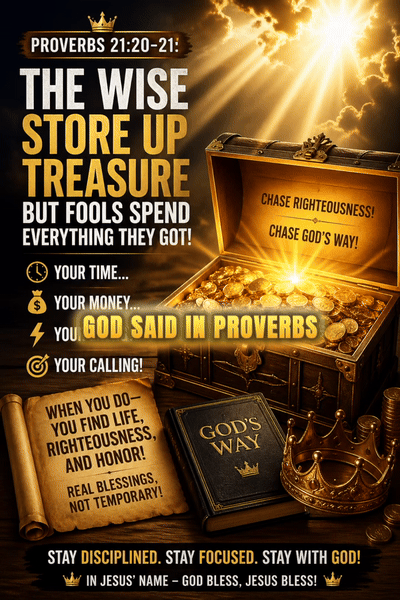 Proverbs 21:20-21