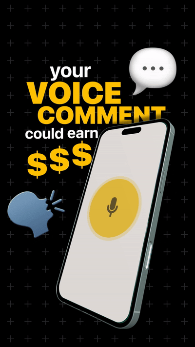 GET CASH REWARDS FOR YOUR VOICE FEEDBACK