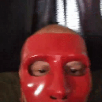 red mask