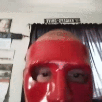 red mask