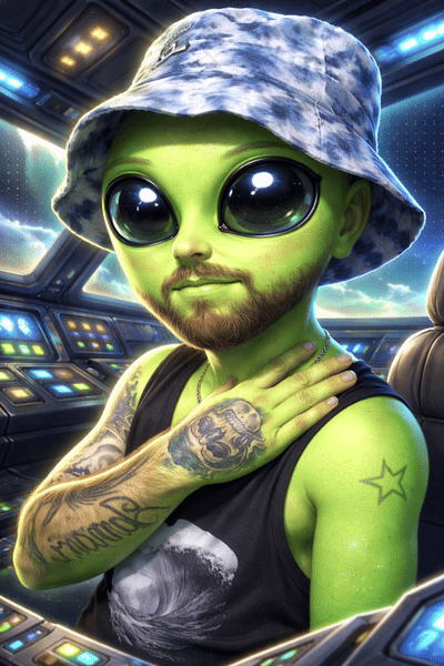 Matty the green Alien 
