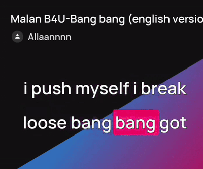 Malan B4U-Bang bang 