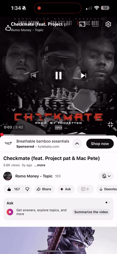 checkmate-Romo Money ft Project pat