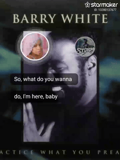 singing practice by Barry white 