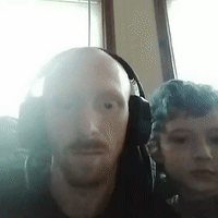 chilling with my nephew 