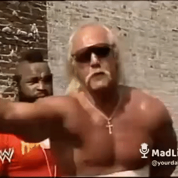 the hulkster claiming not to be racist by having Mr T act as his black guy friend