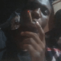 bad nigga smoking weed 