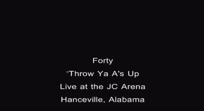 "Throw Ya A's Up" FortyG live performance