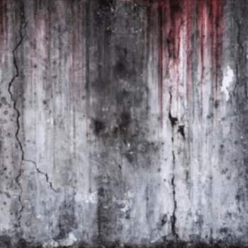blood on the wall