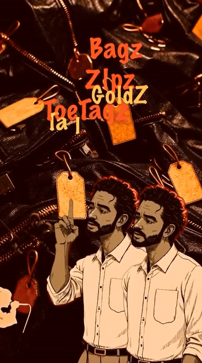 BlackBagz GoldZipz ToeTagz
