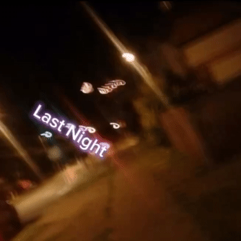 last night 